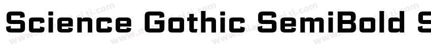 Science Gothic SemiBold SmCnd字体转换